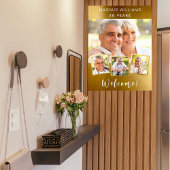 Gold Foto Collage Geburtstagsfeier willkommen Poster
