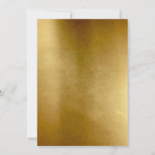 Gold Foto Collage Luxus Geburtstag Einladung (Rückseite)