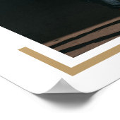 Gold Foto Modern Graduation Poster (Ecke)