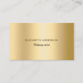 Gold Foto Qr Code Social Media Icons Premium Visitenkarte (Vorderseite)