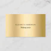 Gold Foto Qr Code Social Media Icons Visitenkarte (Vorderseite)