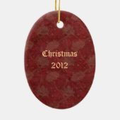 Gold Foto Rahmen Vintage Weihnachtsschmuck (Hinten)