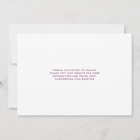 Gold-Foto Save the Date gestapelt (Rückseite)