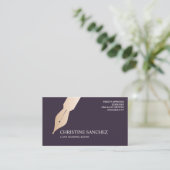 GOLD FOUNTAIN PEN ÖFFENTLICHES NOTARY SINGNING AGE VISITENKARTE (Stehend Vorderseite)