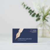 GOLD FOUNTAIN PEN ÖFFENTLICHES NOTARY SINGNING AGE VISITENKARTE (Stehend Vorderseite)