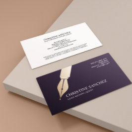 GOLD FOUNTAIN PEN ÖFFENTLICHES NOTARY SINGNING AGE VISITENKARTE