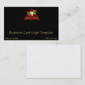 Gold Fox Logo Visitenkarte (Vorne/Hinten)