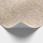Gold Foxier Oriental Indian Metallic Pearly Blush Geschenkpapier (Ecke)