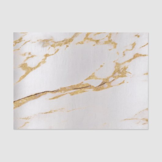 Gold Foxier Silver Marble Metallic Abstrakt Seidenpapier (Vorderseite)
