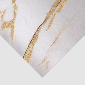 Gold Foxier Silver Marble Metallic Abstrakt Seidenpapier (Ausschnitt)