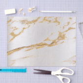 Gold Foxier Silver Marble Metallic Abstrakt Seidenpapier (Handwerk)