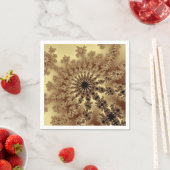 Gold-Fraktal-Burst Serviette (Beispiel)