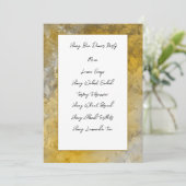 Gold Frame Card Menükarte (Stehend Vorderseite)