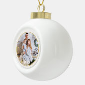Gold Frame Familie Foto Weihnachtsschmuck Keramik Kugel-Ornament (Rechts)