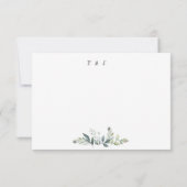 Gold Frame Flyer Rustikale Foliage Hochzeit RSVP Karte (Rückseite)