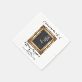 Gold Frame Memorial Napkins Serviette (Ecke)