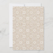 Gold Frame Motif Nuestra Boda Spanish Wedding Einladung (Rückseite)