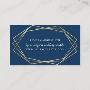 Gold Frame Online Hochzeit RSVP Karte   jede Farbe