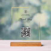 Gold-Frame-Scan für das Pay-Store-Geschäft Acrylschild (Neutral)