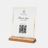 Gold-Frame-Scan für das Pay-Store-Geschäft Acrylschild (Winkel)