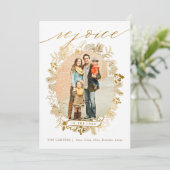 Gold Freuen Weihnachts-Weihnachtskarte Feiertagskarte (Stehend Vorderseite)