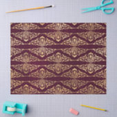 Gold-Friedhöfe und Philippinen auf Burgund-Dekoupa Seidenpapier (Basteln)