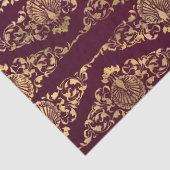 Gold-Friedhöfe und Philippinen auf Burgund-Dekoupa Seidenpapier (Detail)