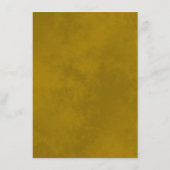 Gold Frills Burgundy Maroon Wedding Details Begleitkarte (Rückseite)