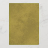 Gold Frills Elegant Blush Pink Hochzeitsdetails Begleitkarte (Rückseite)