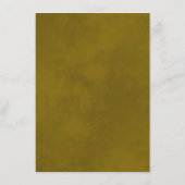 Gold Frills Elegant Navy Blue Wedding Details Begleitkarte (Rückseite)