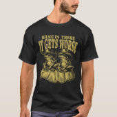 Gold Frogs Cowboy Hats Schlimmeres T-Shirt (Vorderseite)