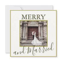 Gold Frohe und Verheiratete Dankbarkeit Sie Hochze