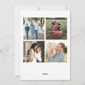 Gold Frohe Weihnachten 5 Foto Collage (Rückseite)