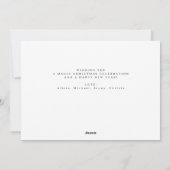 Gold Frohe Weihnachten elegante Drehbuch einfaches (Rückseite)