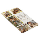 Gold Frohe Weihnachten Fünf Foto Magnet (Rechte Seite)