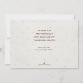 Gold Frohe Weihnachten fünf Fotos (Rückseite)