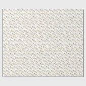 Gold Frohe Weihnachten Geschenkpapier (Flach)