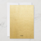 Gold Frohe Weihnachten Handgeschriebenes Script-Fo (Rückseite)