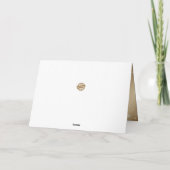 Gold Frohe Weihnachten Karte (Rückseite)