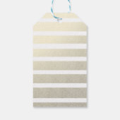 Gold Frohe Weihnachten Moderne Script Weihnachtsba Geschenkanhänger (Rückseite)