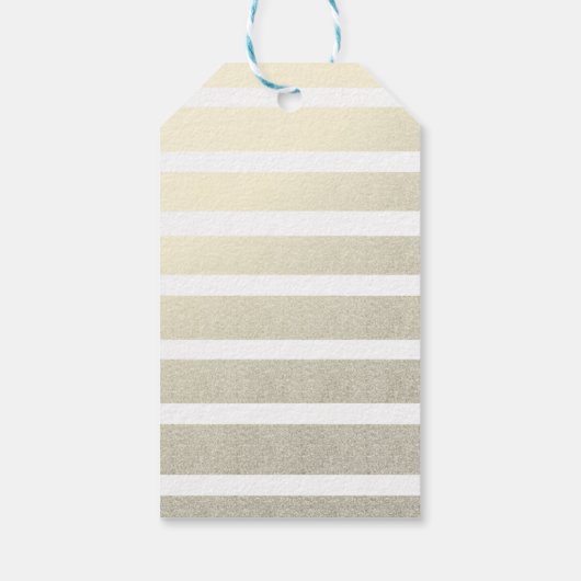 Gold Frohe Weihnachten Moderne Script Weihnachtsba Geschenkanhänger (Rückseite)