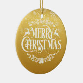 Gold Frohe Weihnachten Welten Beste Sister Definit Keramik Ornament (Rechts)