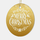 Gold Frohe Weihnachten Welten Beste Sister Definit Keramik Ornament (Links)