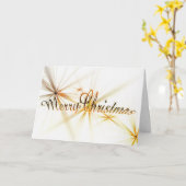 Gold Frohe Weihnachts Corporate Catd Karte (Gelbe Blume)