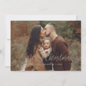 Gold Frohe Weihnachtskarte Einladung (Vorderseite)