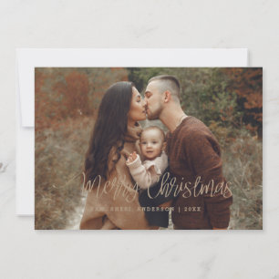 Gold Frohe Weihnachtskarte Einladung