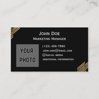Gold-Front- und Back-Business-Cards Visitenkarte