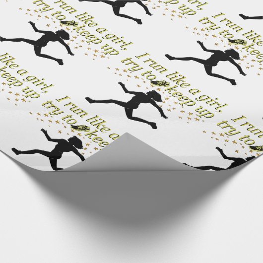 GOLD FÜHRT WIE EIN CHAMPION TRACK UND FELDDESIGN A GESCHENKPAPIER (Ecke)