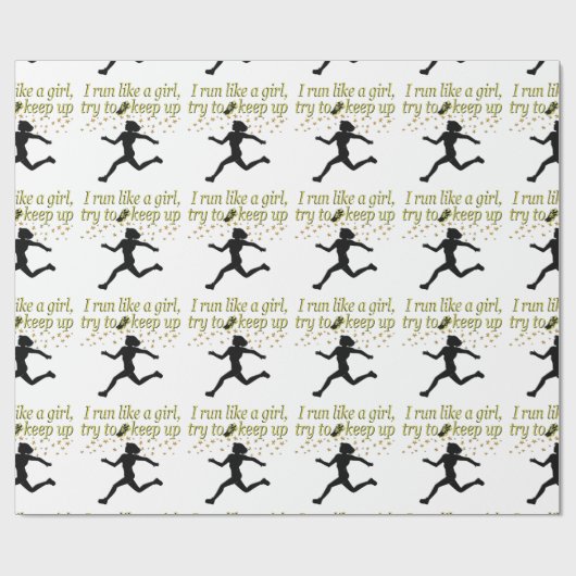 GOLD FÜHRT WIE EIN CHAMPION TRACK UND FELDDESIGN A GESCHENKPAPIER (Flach)