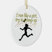 GOLD FÜHRT WIE EIN CHAMPION TRACK UND FELDDESIGN A KERAMIK ORNAMENT (Rechts)